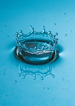 滴,水,鏡像