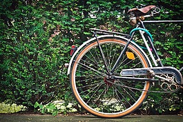 自行車(chē),老,輪
