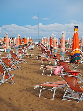 列日,海滩,海
