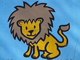 獅子,滑稽,數(shù)字