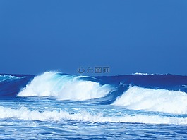 波,全景圖,海灘