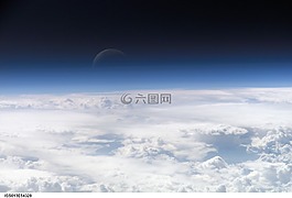 新月,藍色,spaceview