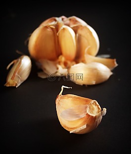 大蒜,餐,白