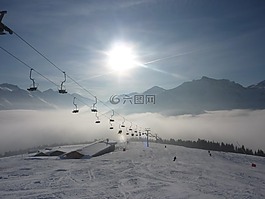 滑雪區(qū)域,滑雪運行,跑道
