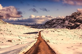 蘇格蘭,景觀,雪