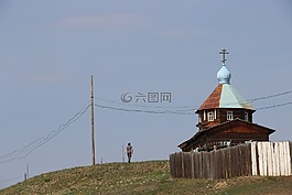貝加爾湖,教堂,寺