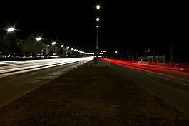 汽車,路,長時(shí)間曝光