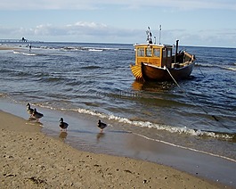 波羅的海,海,漁船