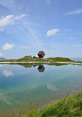 教会,高山,齐勒河谷