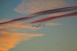 日落,傍晚的天空,天空