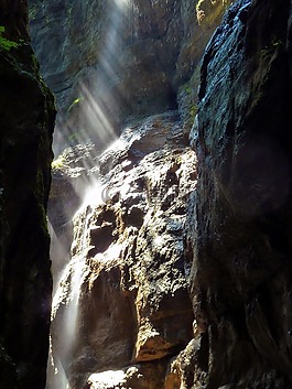 峽谷,孫梁,巖