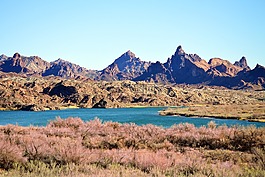 沙漠,山,景觀