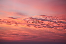 天空,日落,晚上
