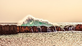 波,巖質(zhì)海岸,侵蝕