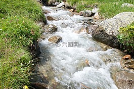 山中的小溪,山,远足