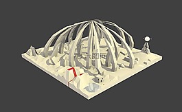 模型,3d,數字
