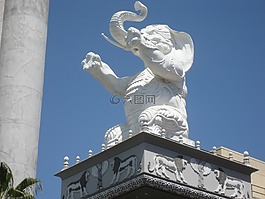 华丽雕刻,象,雕像