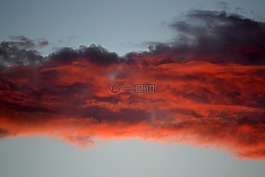 云,紅色,天空