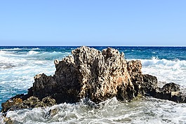 石,海,波