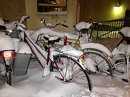 冬季自行車,包層的,冬季大衣