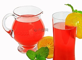 食品,覆盆子,檸檬水