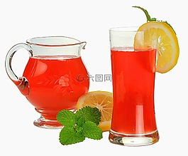食品,覆盆子,檸檬水