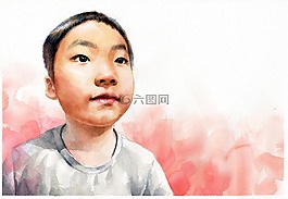 水彩肖像,水彩,藝術