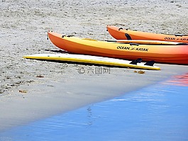 皮艇,海洋,海