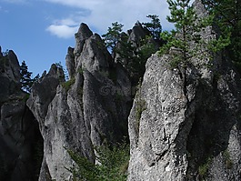 sú?ov 巖石,斯洛伐克共和國,景觀