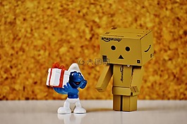 danbo,藍(lán)精靈,禮物