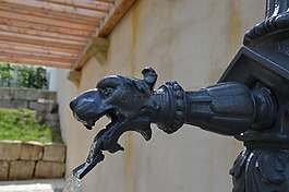 喷泉,水,雕塑