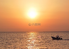 釣魚(yú),船,海