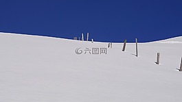 天空,雪,冬天