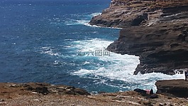 吹孔,夏威夷吹孔,海岸線