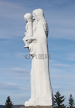 雕像,瑪麗亞,山
