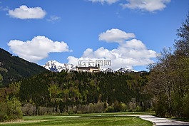 城堡,阿爾卑斯山,山