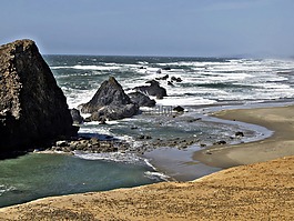 俄勒岡,海岸,海岸線