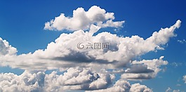 天空,云,藍色