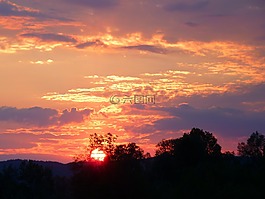 abendstimmung,日落,天空