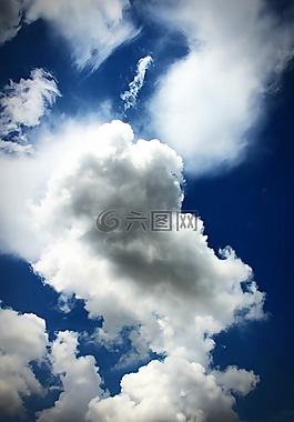 天空,云,藍色