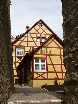 fachwerkh?user,桁架,舊城區(qū)