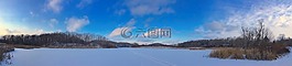 全景,雪,冰