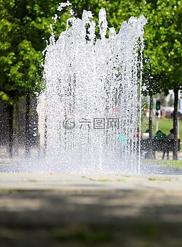 噴泉,水,廷錫蒂