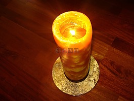 蜡烛,光,地板
