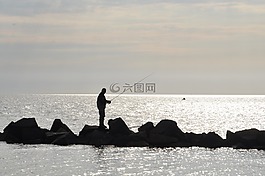波羅的海,釣魚者,海