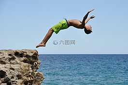 跳水,堅韌,男孩