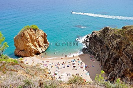 看,海,海灘