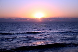 日出,海,上午