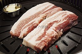 肉,豬肉,烤