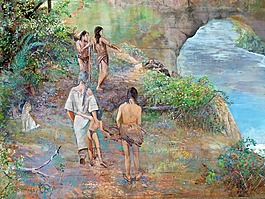 图稿,画,桥梁墩台